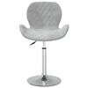 vidaXL bāra krēsls, gai&scaron;i pelēks samts