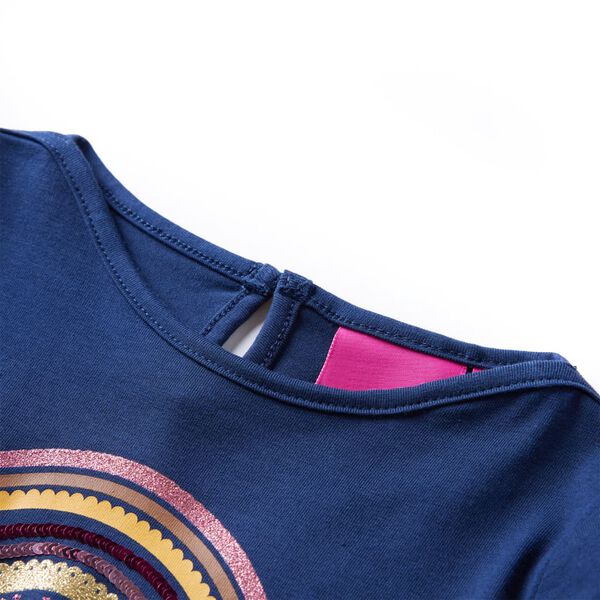 Bērnu krekls ar garām piedurknēm, tum&scaron;i zils, 116