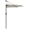 vidaXL Dārza parasols Smil&scaron;u 294 x 150 x 223 cm Poliesters un tērauds