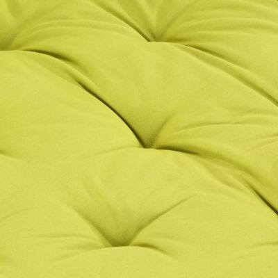 vidaXL palešu dīvānu spilvens, zaļš, 120x80x10 cm, kokvilna