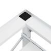 vidaXL veļasma&scaron;īnas statīvs ar izvelkamu plauktu, balts