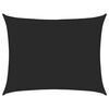 vidaXL saulessargs, 160 g/m&sup2;, taisnstūra, melns, 6x8 m, HDPE