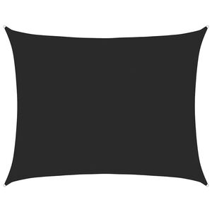 vidaXL saulessargs, 160 g/m&sup2;, taisnstūra, melns, 6x8 m, HDPE