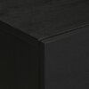vidaXL naktsskapītis, melns, 50x33x60 cm, inženierijas koks