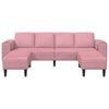vidaXL viesistabas dīvāns 3 pcs Rozā