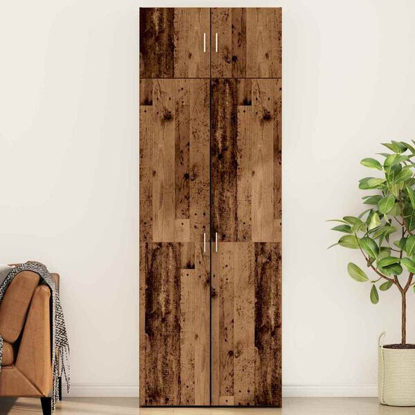 vidaXL Skapītis 3 pcs Vecs koks