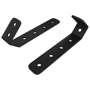 vidaXL Āķi 2 gab. Melna M5 x 110 mm Dzelzs