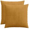 vidaXL Spilvenu pārvalks 2 pcs ALMELO Dzeltena 60 x 60 cm kordurojs