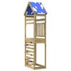 vidaXL Spēļu tornis Brūna 52,5 x 85 x 265 cm Cieta impregnēta koksne
