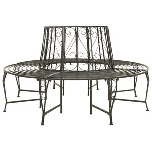 vidaXL dārza sols, uzstādāms ap koku, 160 cm, tērauds