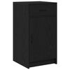 vidaXL Puse Melns ozolkoks 40 x 40.5 x 75 cm Inženierijas koks