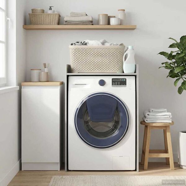 vidaXL Veļas ma&scaron;īnas skapis Pelēks Sonoma 67,5 x 48 x 97 cm