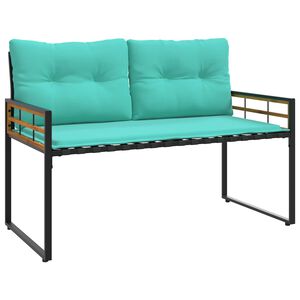 vidaXL Koka Lādes Sols 114 x 55 x 77 cm Tirkīzzila Taisnstūra