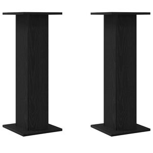 vidaXL Skaļruņu statīvi 2 pcs Melns ozolkoks 30 x 30 x 80 cm