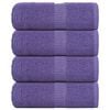 vidaXL dvieļi FROGN, 4 gab., violeti, 30x30 cm, 360 g/m&sup2;