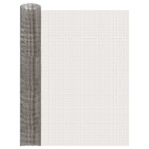 vidaXL Tīkls 80 x 500 cm 3 Mesh Nerūsējo&scaron;ā tērauda 201 Sudraba