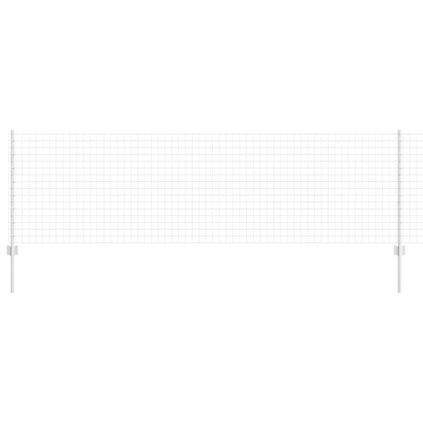 vidaXL Žogs ar stabu Sudraba 0,8 x 10 m Tērauds