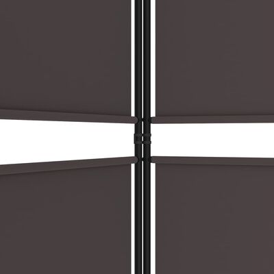 vidaXL 6-paneļu istabas aizslietnis, 300x180 cm, brūns audums