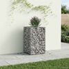 vidaXL Gabions pacelta gulta Sudraba 50 x 50 x 80 cm Cinkots tērauds