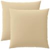 vidaXL Spilvenu pārvalks 2 pcs HEERLEN Bē&scaron;a 60 x 60 cm Poliesters