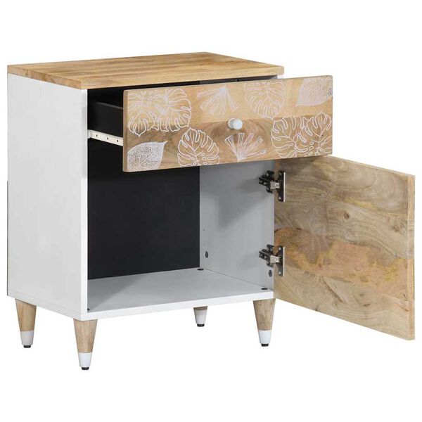 vidaXL naktsskapītis, 50x33x60 cm, mango masīvkoks