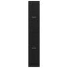 vidaXL Aptiekāra skapis Melns ozols 30 x 41 x 174.5 cm