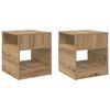 vidaXL Papildu galdiņ&scaron; 2 pcs Artisānā ozols 40,5 x 40 x 45 cm