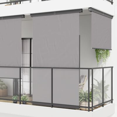vidaXL balkona sānu markīze, pelēka, 170x250 cm