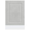 vidaXL trauku mazgājamās mašīnas panelis "Porto", pelēks, 45x1,5x67 cm