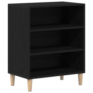 vidaXL Puse Melns ozolkoks 57 x 35 x 70 cm Inženierijas koks