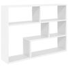vidaXL Sienas plaukts Pie sienas Balts 95 x 20 x 69,5 cm