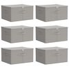 vidaXL Uzglabā&scaron;anas kaste 6 gab. Neausts audums 43 x 34 x 23 cm 33,6 L