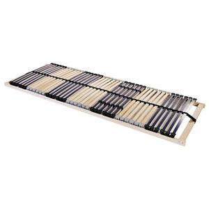 vidaXL Lamelu gultas pamatne Brūna 70 x 190 cm Cietais gobu koks