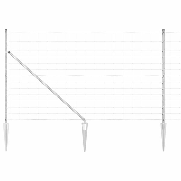 vidaXL Žoga āķis Cinkots 50 x 1,4 m Tērauds