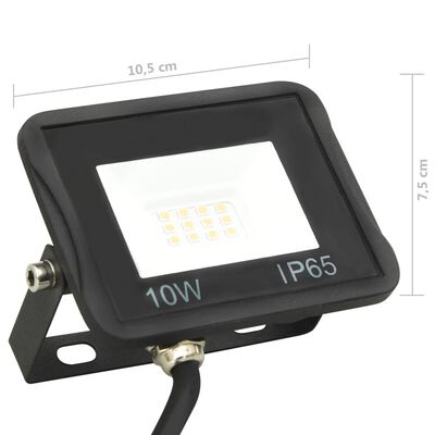 vidaXL LED prožektors, 10 W, silti balta gaisma