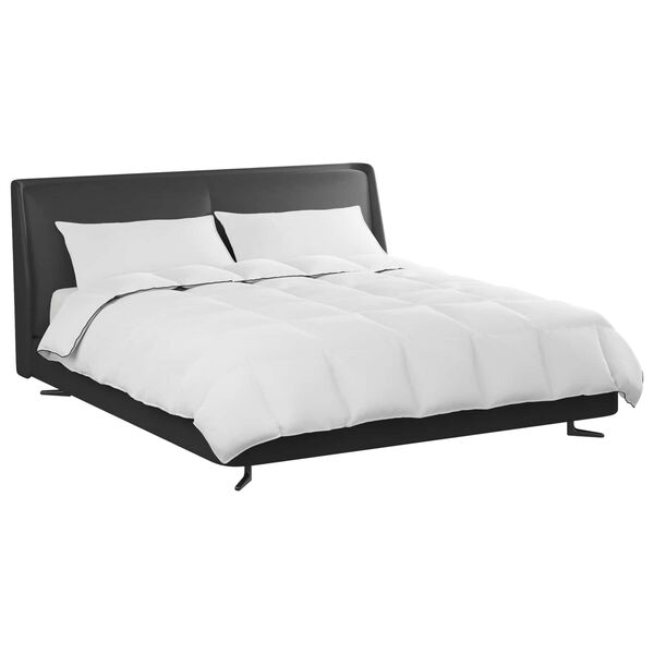 vidaXL Ziemas gultas sega ar spilvenu 3 pcs Balts Dūnu spalva