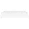 vidaXL Gultas rāmis ar matraci ar matraci 2 pcs Balts PVC