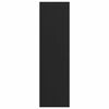 vidaXL durvju paklājs, melns, 115x400 cm