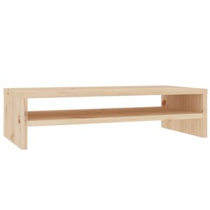 vidaXL monitora paliktnis, 50x24x13 cm, priedes masīvkoks