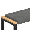 vidaXL Solspilvens Samts Tum&scaron;i pelēka Dziļums 35 cm