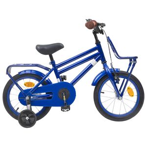 vidaXL Bērnu Velosipēds 12 Collas no 2-4 gadiem Tum&scaron;i zils
