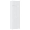 vidaXL skapis, balts, 70x42,5x225 cm, inženierijas koks