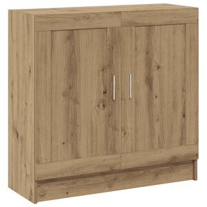 vidaXL grāmatu plaukts, koka krāsa, 82,5x30,5x80 cm, inženierijas koks