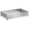 vidaXL Zāliena Apmale 100 x 60 x 20 cm Tērauds Sudraba