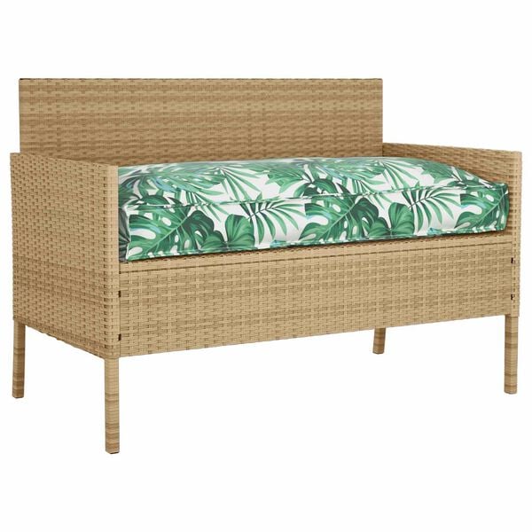 vidaXL Spilvens Lapa Lapu raksts 120 x 60 x 12 cm Oksforda audums