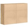 vidaXL Puse 2 pcs Artisānā ozols 60 x 31 x 84 cm Inženierijas koks