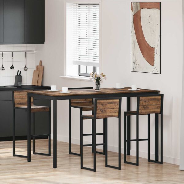 vidaXL Stāvo&scaron;s bāra galds Inženierijas koks