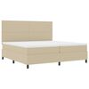 vidaXL LED gultas pamatne Gai&scaron;i pelēks un balts 200 x 200 cm