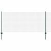 vidaXL Metināts žogs ar stabiem 50 x 1 m PVC pārklāts tērauds Zaļa