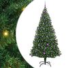 vidaXL Mākslīgā Ziemassvētku eglīte su 300 LED ar statīvu Zaļa 210 cm